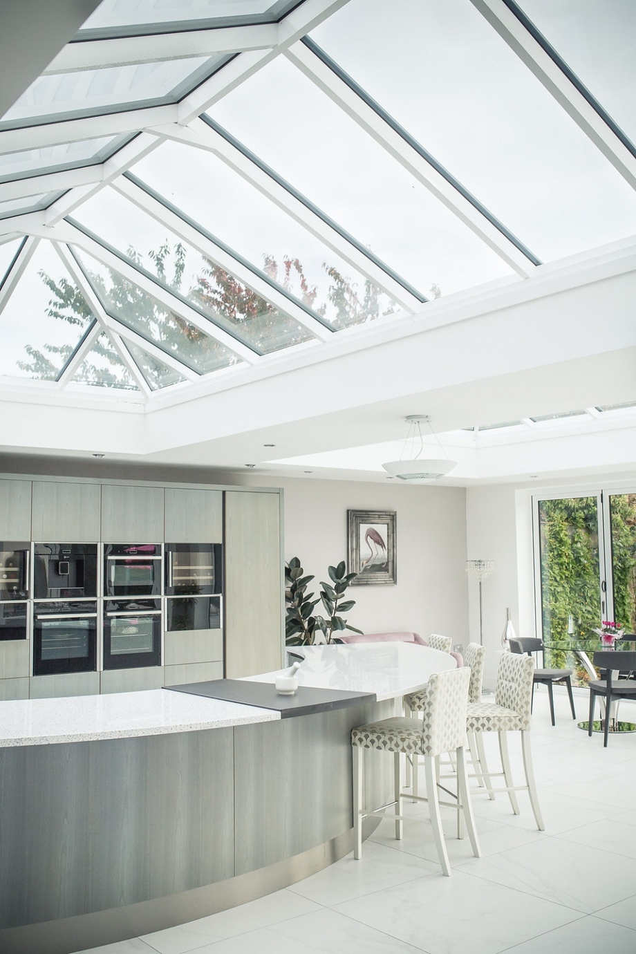 Double roof lanterns provide light where you need it most.