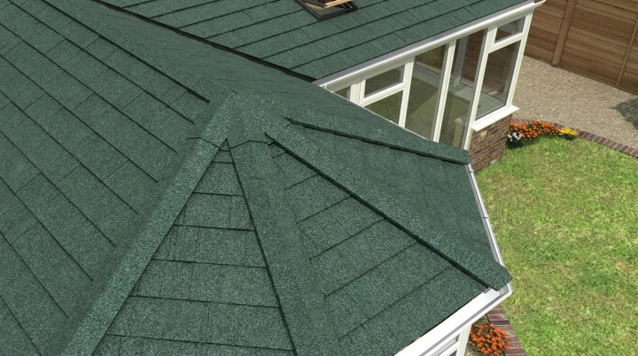 Metrotile Shingle Forest Green