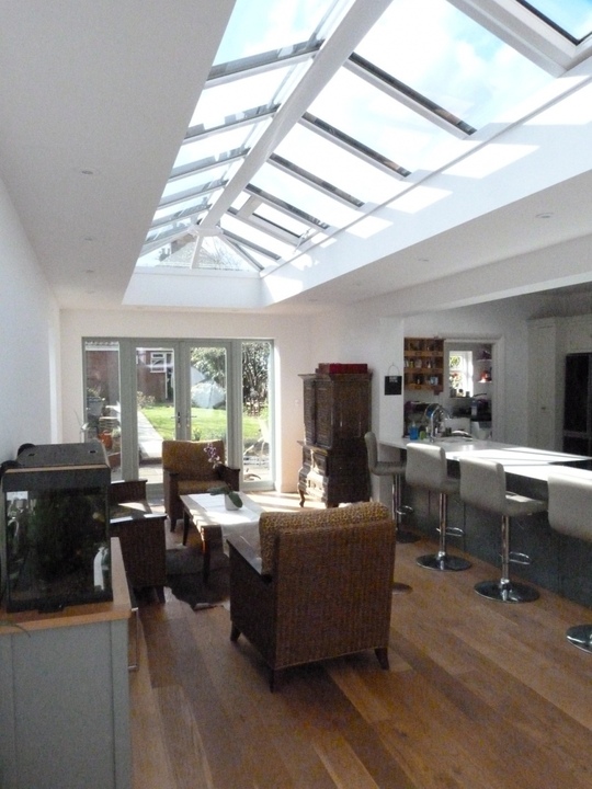 Modern Open Plan Kitchen Orangery