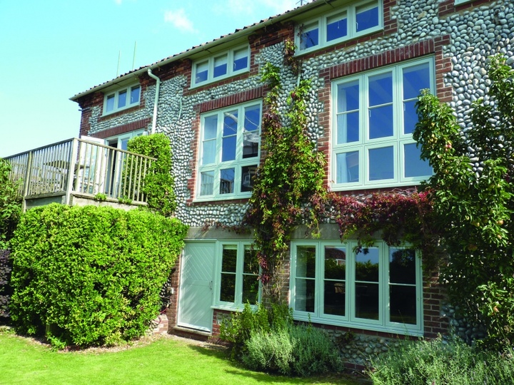 Colour-matched UPVC windows