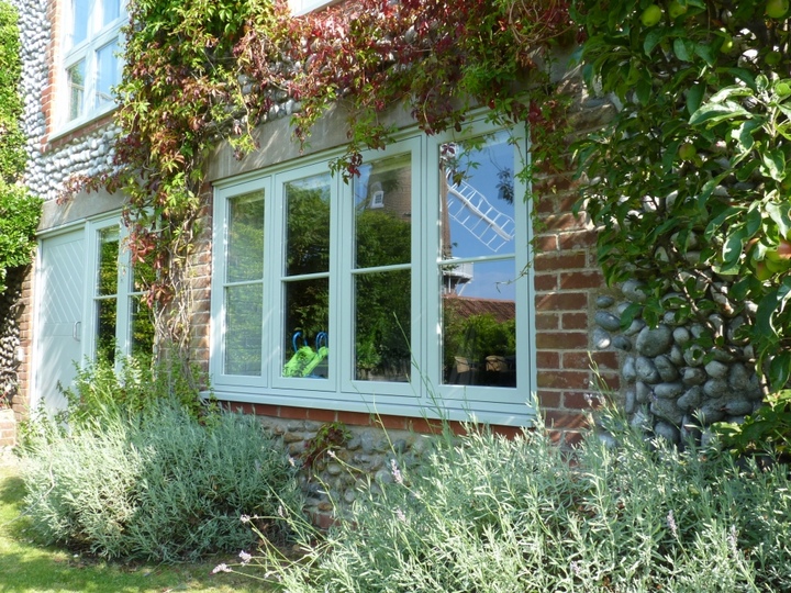 Colour-matched UPVC windows