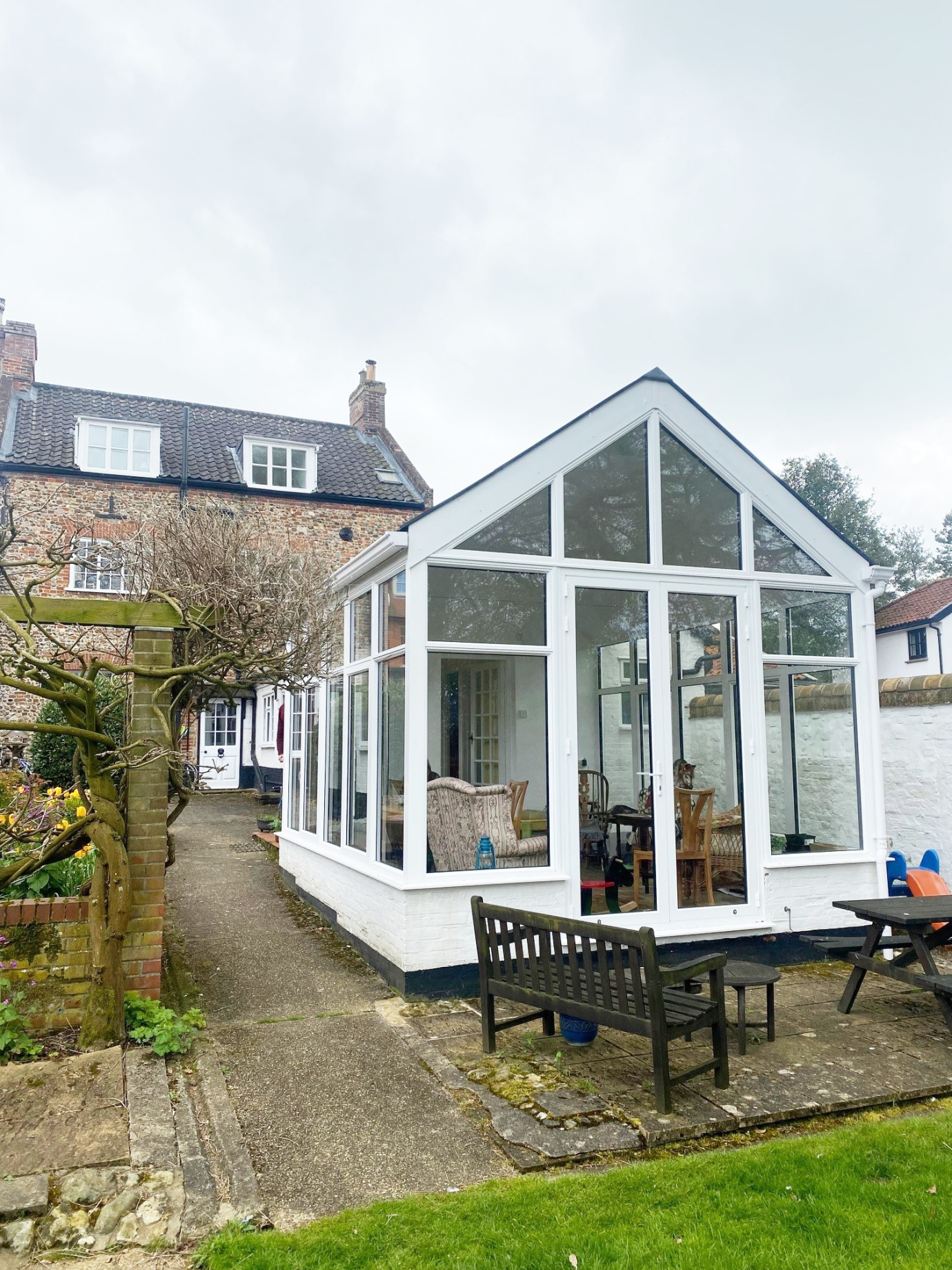 Aluminum Garden Room with lightweight slate roof
