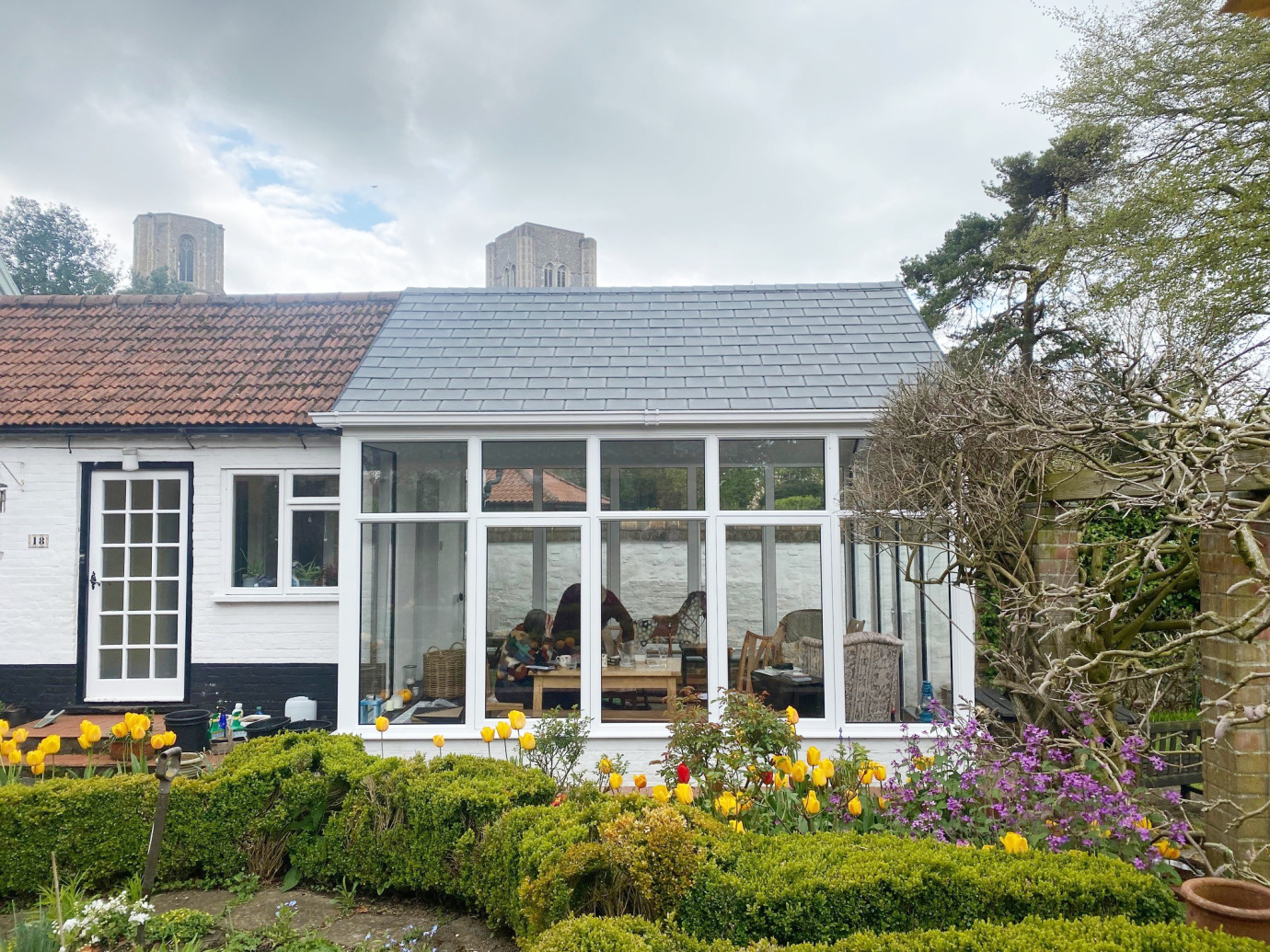 Aluminum Garden Room with lightweight slate roof
