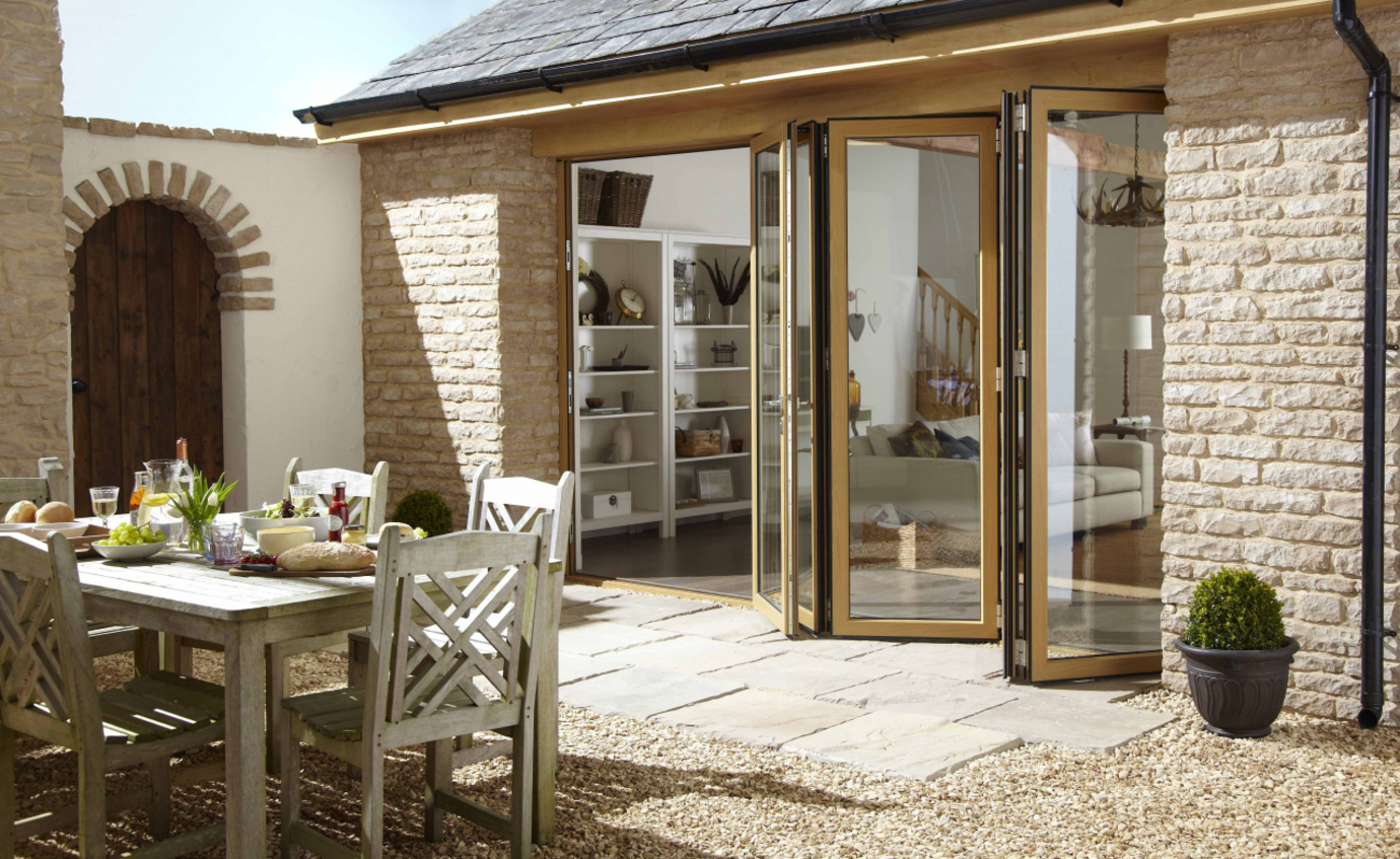 Origin OB-72 Bi-Fold Doors in Natural Oak