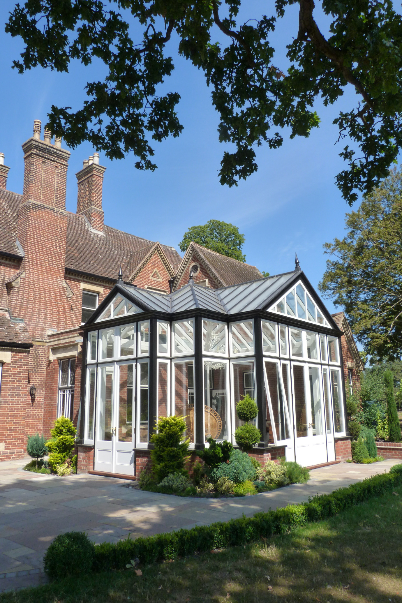 Grand conservatory for this period manor house