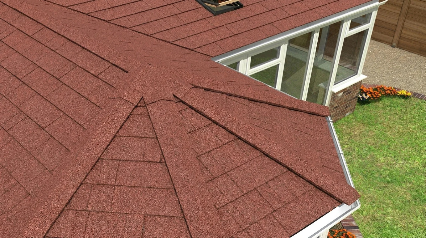 Metrotile Esprit Shingle Scarlett
