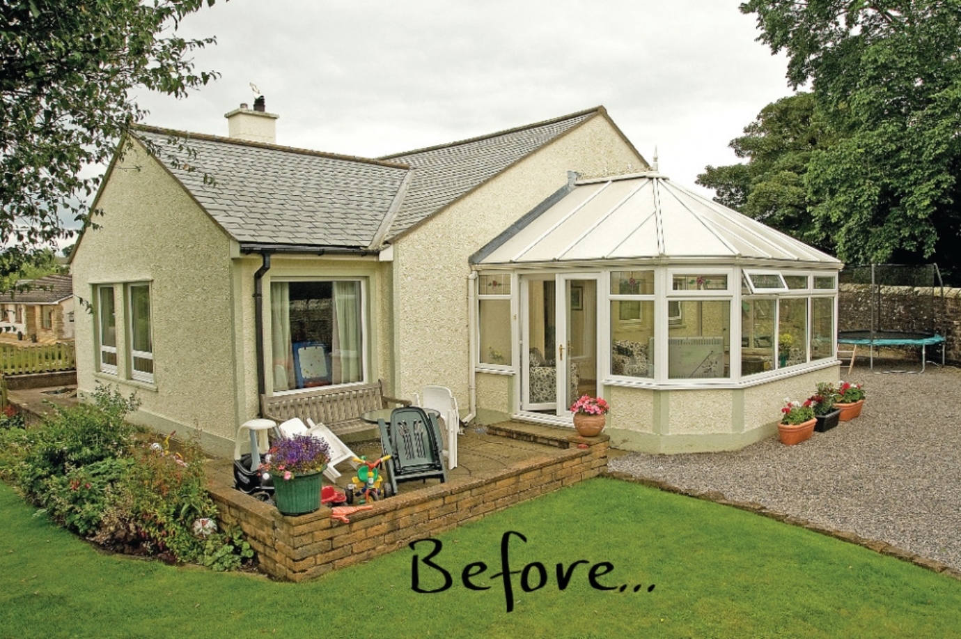 BEFORE: Tiled roof conversion